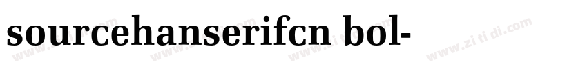 sourcehanserifcn bol字体转换